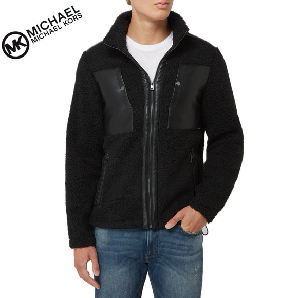 MICHAEL Michael Kors Other - NWT MICHAEL KORS
Men's Sherpa-Fleece‎ Mixed-Media Jacket Black